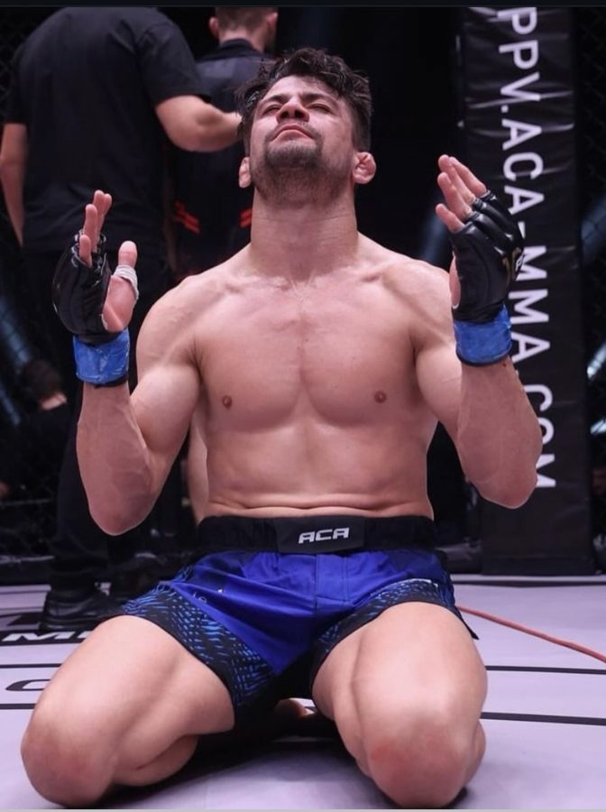 Alan Gomes no cage do ACA